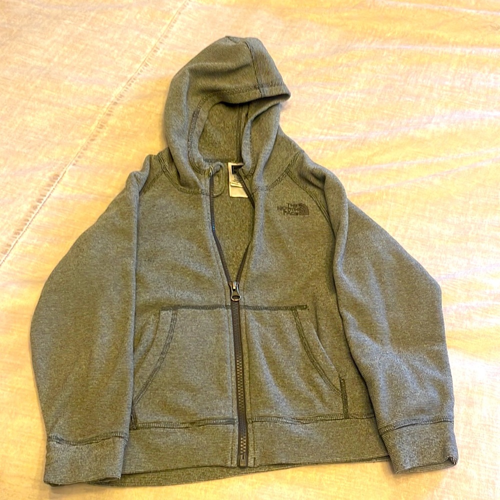 The North Face boys size 5 zip up hoodie